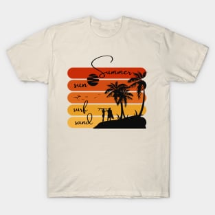 Sun, Surf, Sand: A Perfect Summer Evening T-Shirt